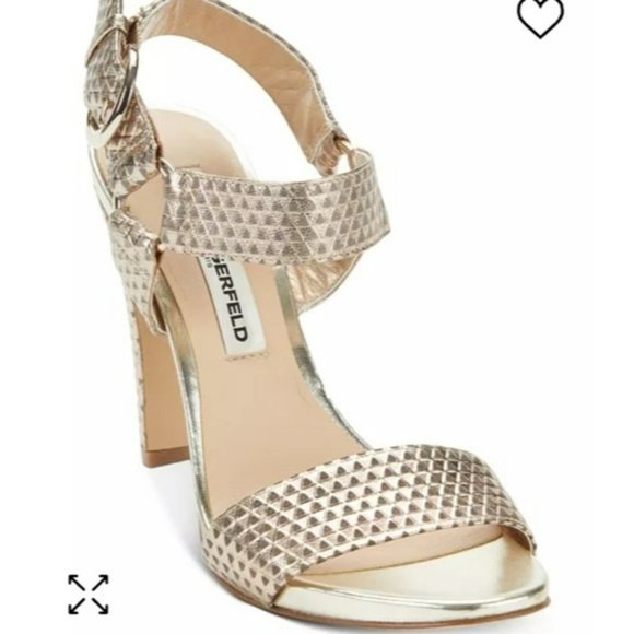 Karl Lagerfeld Shoes - Karl Lagerfeld Paris Cieone Dress Sandals Gold -9.5
